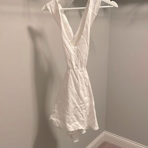 Lulu’s White Cross Dress short